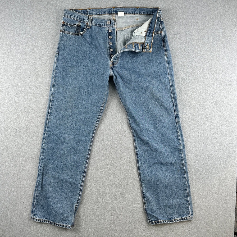 Vintage Levi's 501 XX Jeans Mens 38x30 Blue Original Fit Button Fly Straight Leg